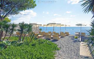 The private garden beach - Taormina Waterfront Penthouse